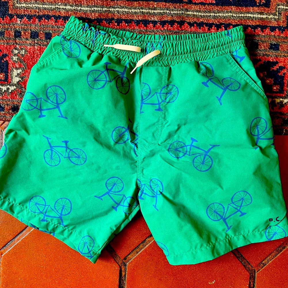Bobo choses, boys bikes logo swim trunk. 8-9 almost new